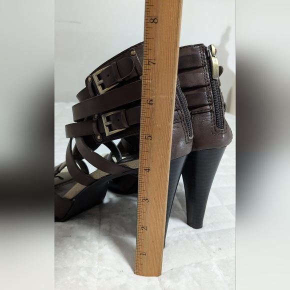 Sam Edelman Leather Strappy Heels 8M - Picture 10 of 12